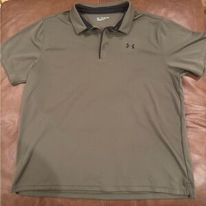 Under Armour Men's Loose Fit Olive Polo Shirt, Size 3XLT